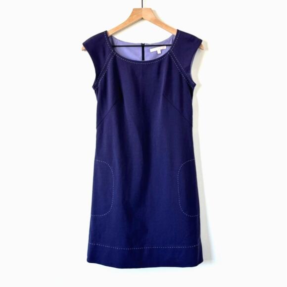 Rebecca Taylor Purple Mini Shift Dress Size 2 - Picture 11 of 12